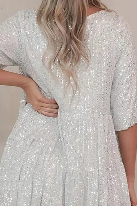 Robe babydoll paillette - Robe Addict