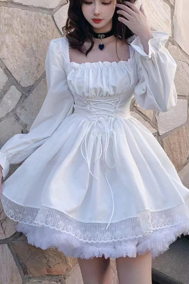 Robe blanche gothique - Robe Addict