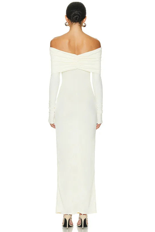 Robe blanche pres du corps - Robe Addict