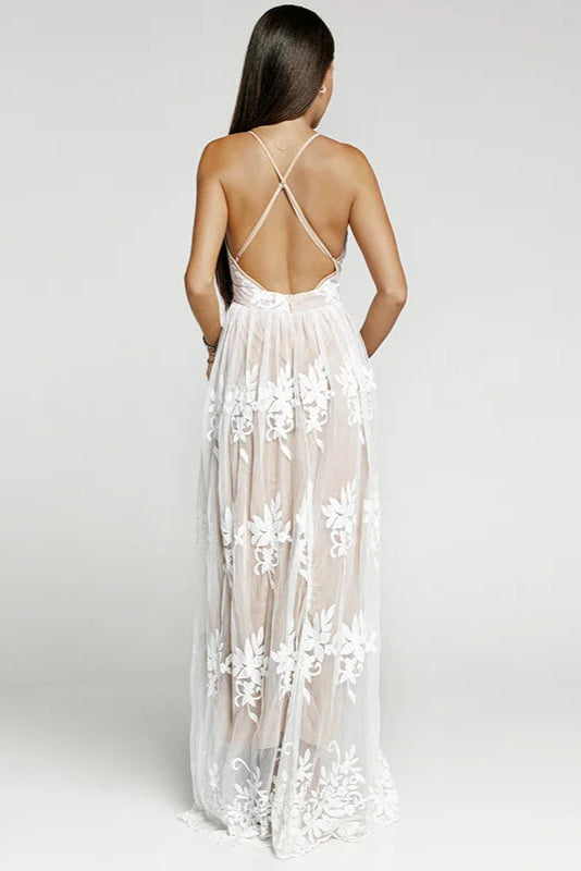 Robe blanche gender reveal - Robe Addict