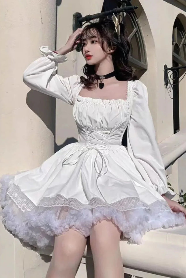 Robe blanche gothique - Robe Addict