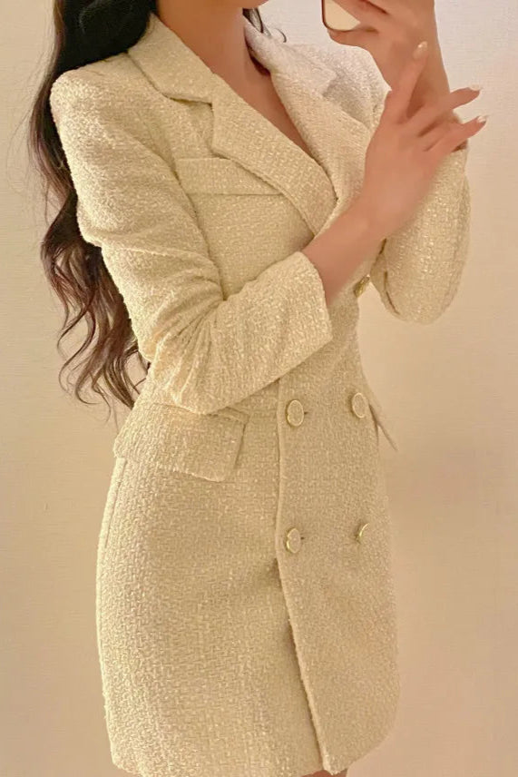 Robe blazer tweed - Robe Addict