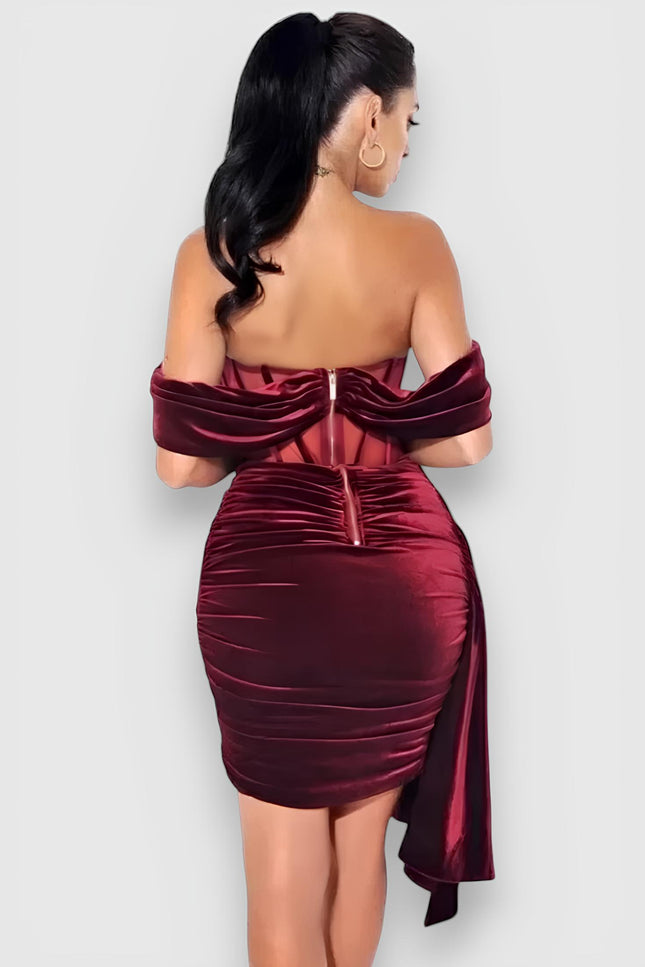 Robe bustier velours - Robe Addict