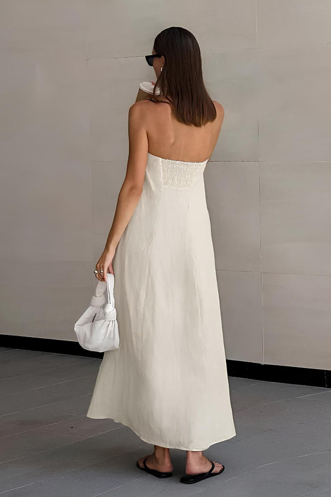 Robe bustier lin - Robe Addict