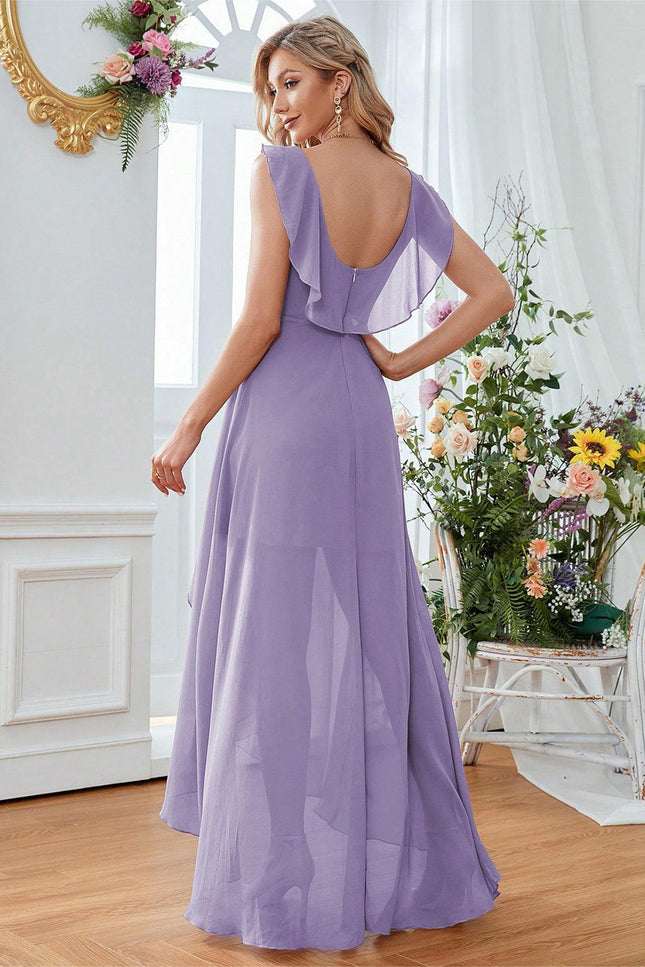 Robe ceremonie parme - Robe Addict