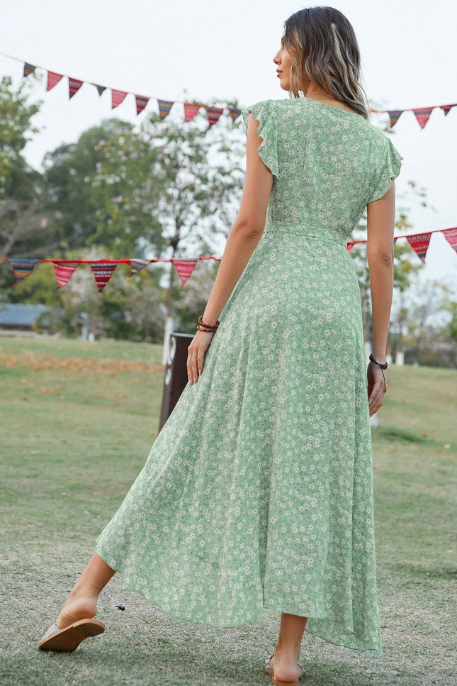 Robe champetre verte - Robe Addict