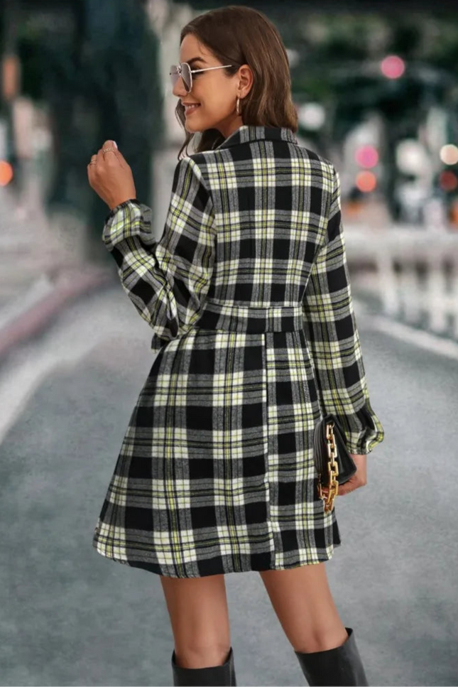 Robe chemise carreaux - Robe Addict