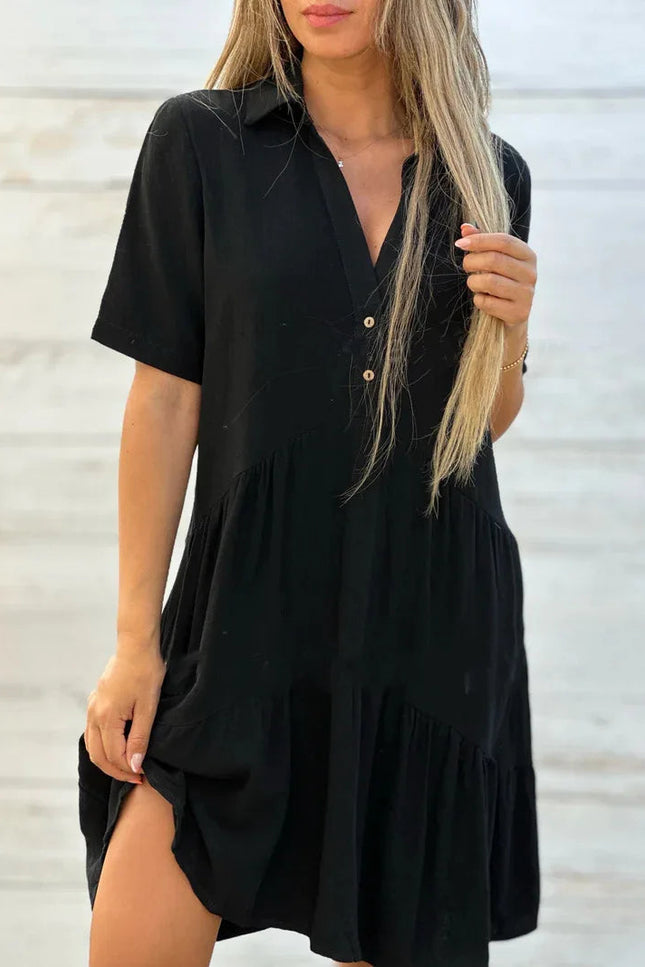 Robe chemise en gaze de coton - Robe Addict
