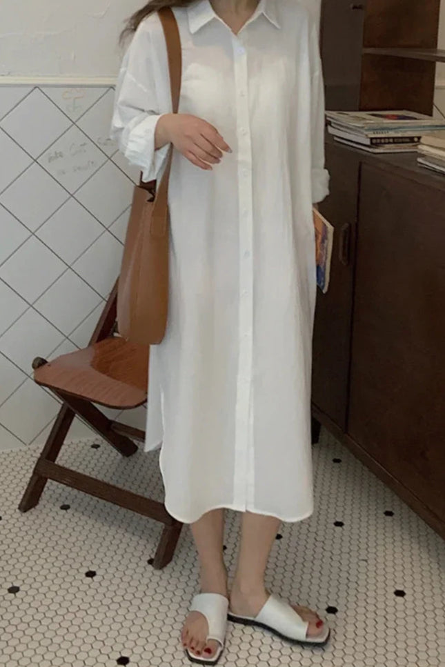 Robe chemise oversize - Robe Addict