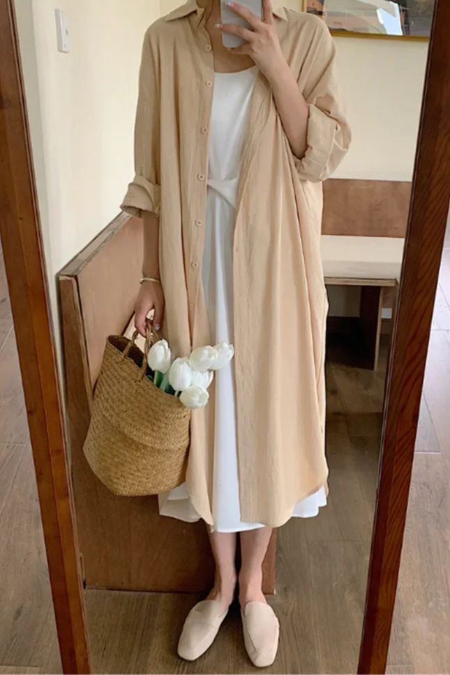 Robe chemise oversize - Robe Addict
