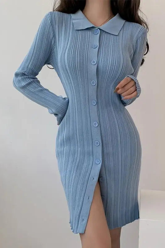 Robe courte boutonnée - Robe Addict