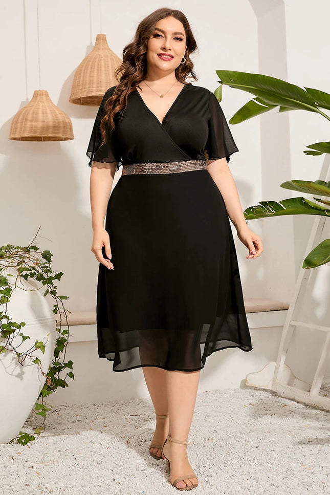 Robe courte fluide noir - Robe Addict