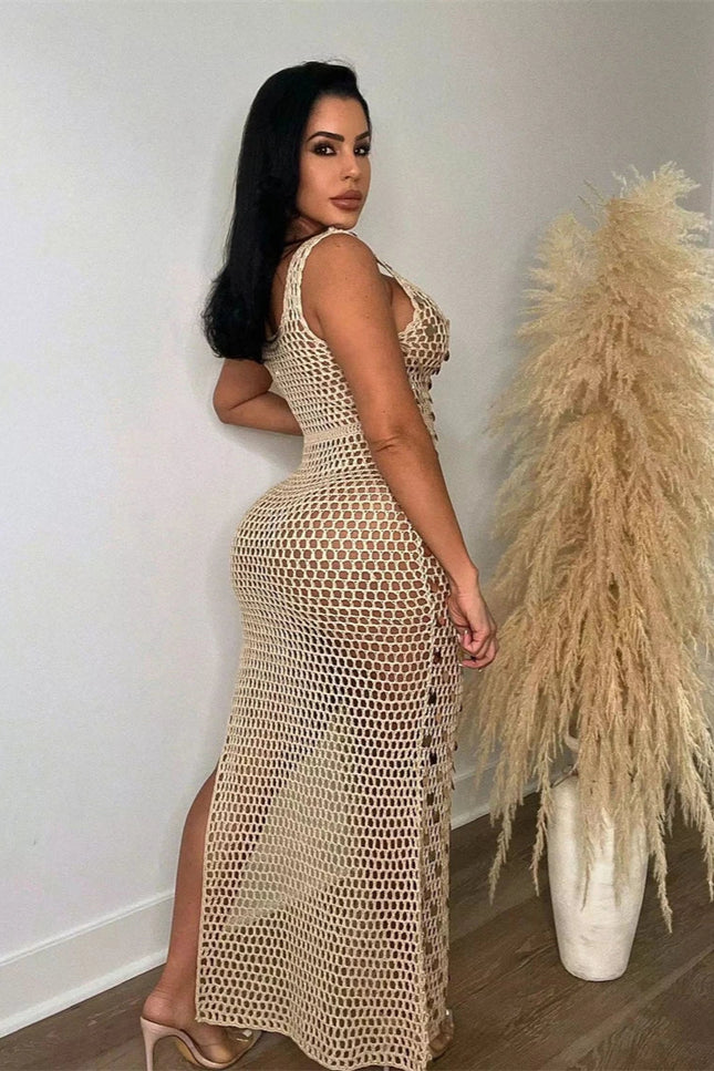 Robe crochet paillette - Robe Addict