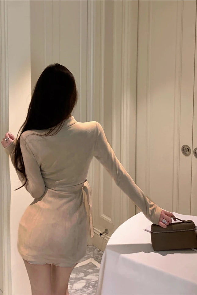 Robe daim camel - Robe Addict