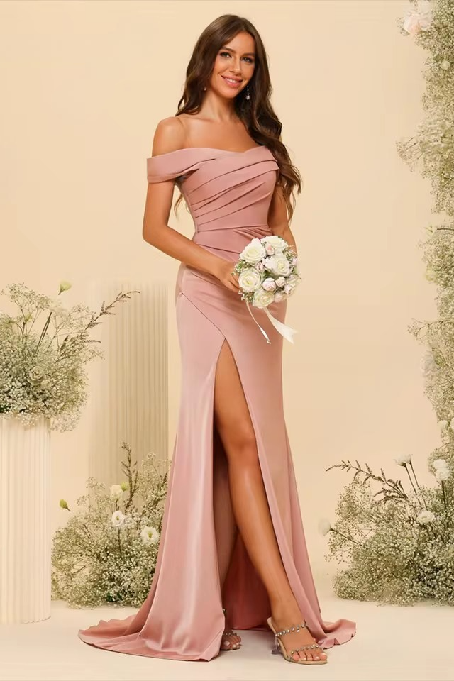 Robe demoiselle d'honneur saumon - Robe Addict