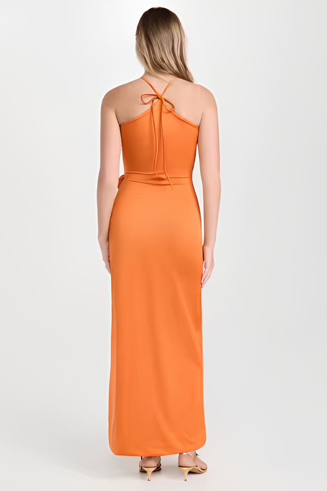 Robe droite orange - Robe Addict