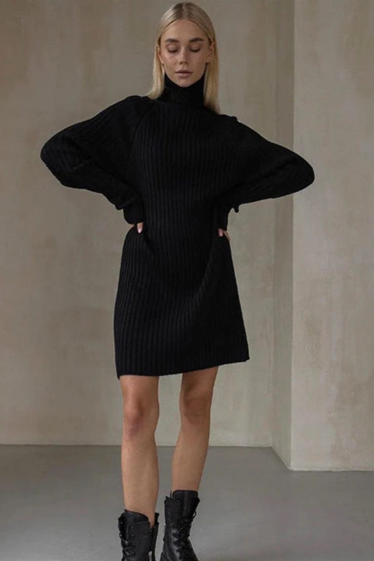 Robe en maille col roulé - Robe Addict