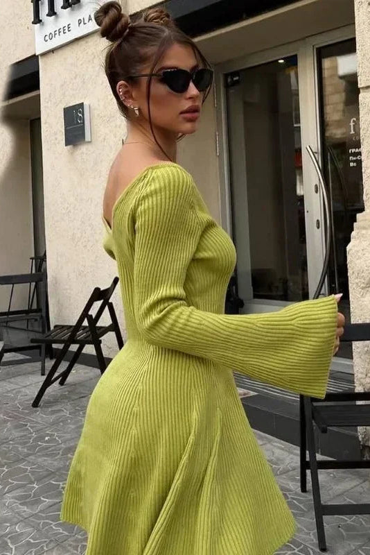 Robe pull col v - Robe Addict