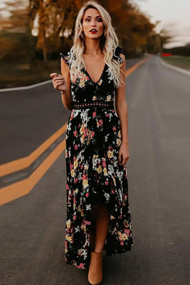 Robe fleuri dos nu - Robe Addict