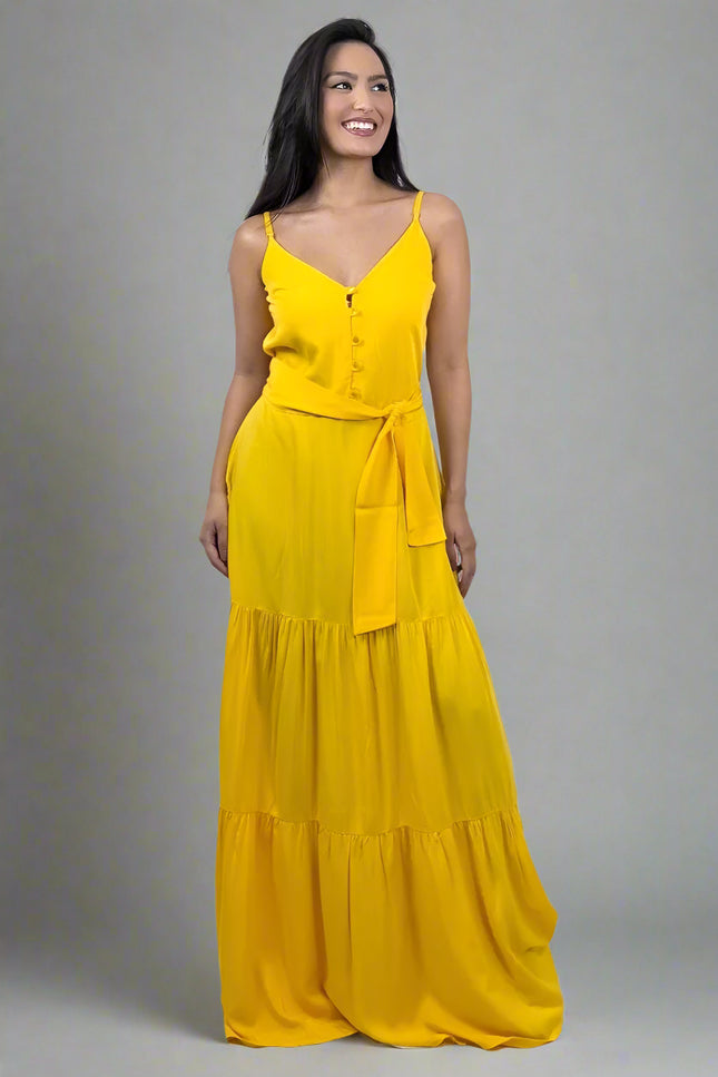 Robe jaune moutarde - Robe Addict
