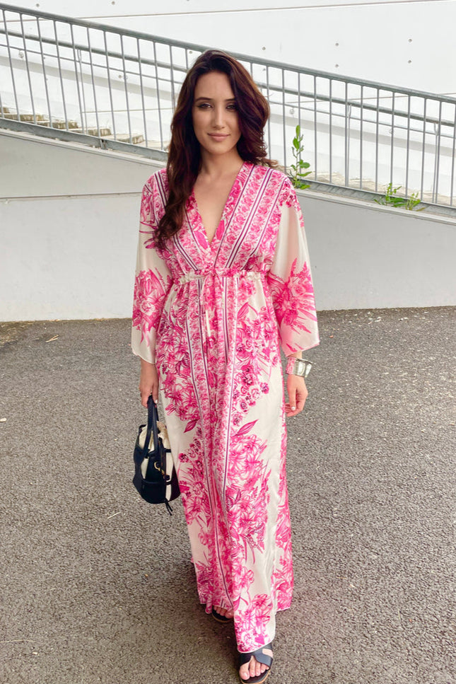 Robe kimono rose - Robe Addict