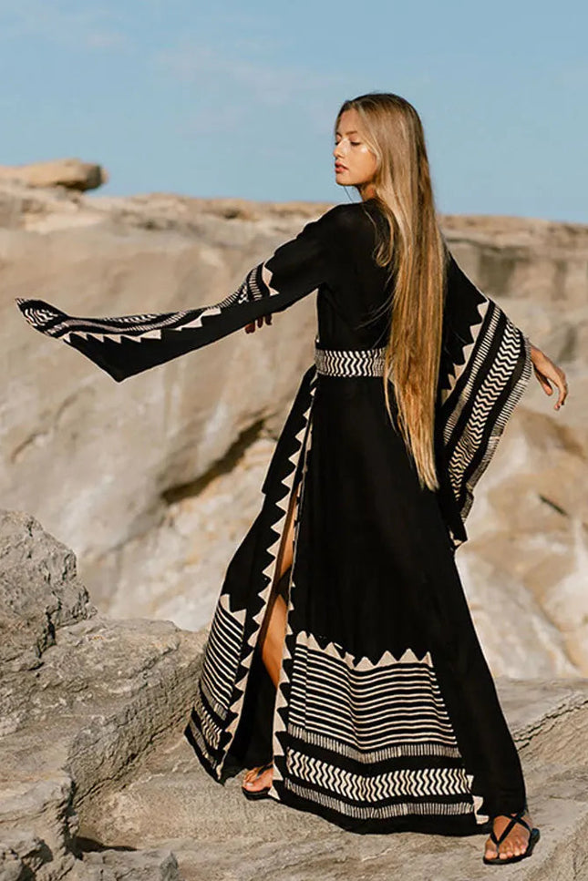Robe kimono noire - Robe Addict