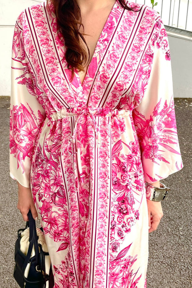 Robe kimono rose - Robe Addict