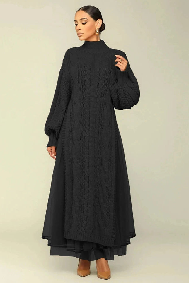 Robe en laine torsadée - Robe Addict