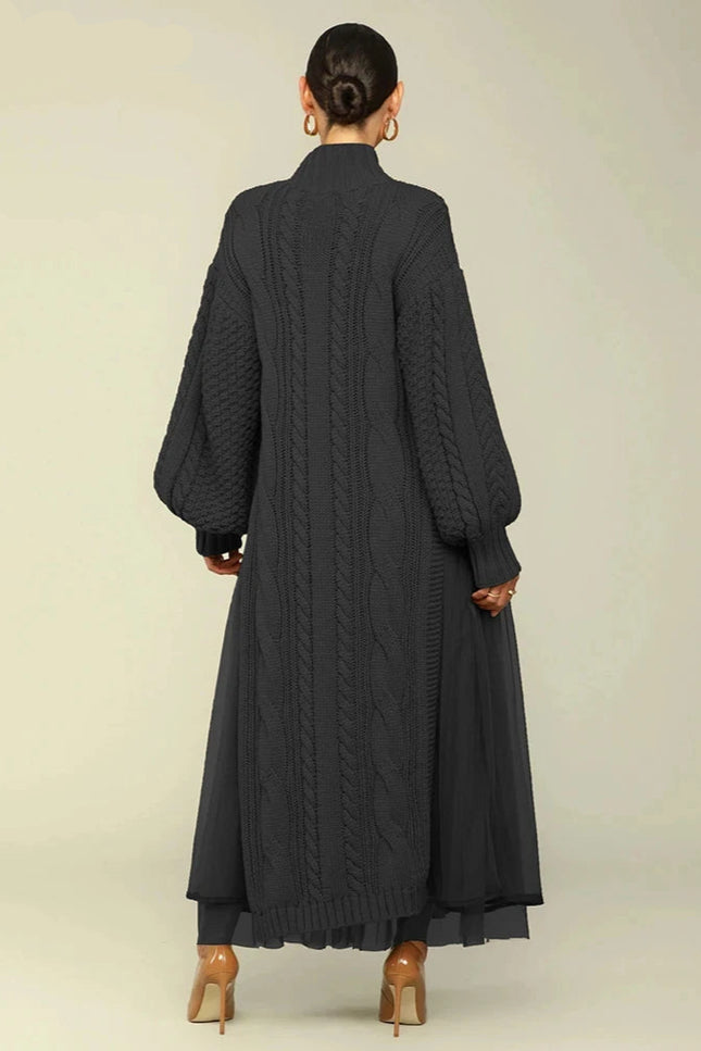 Robe en laine torsadée - Robe Addict