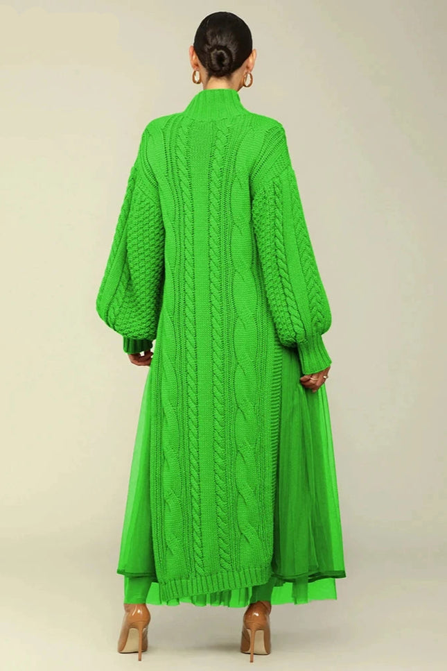 Robe en laine torsadée - Robe Addict