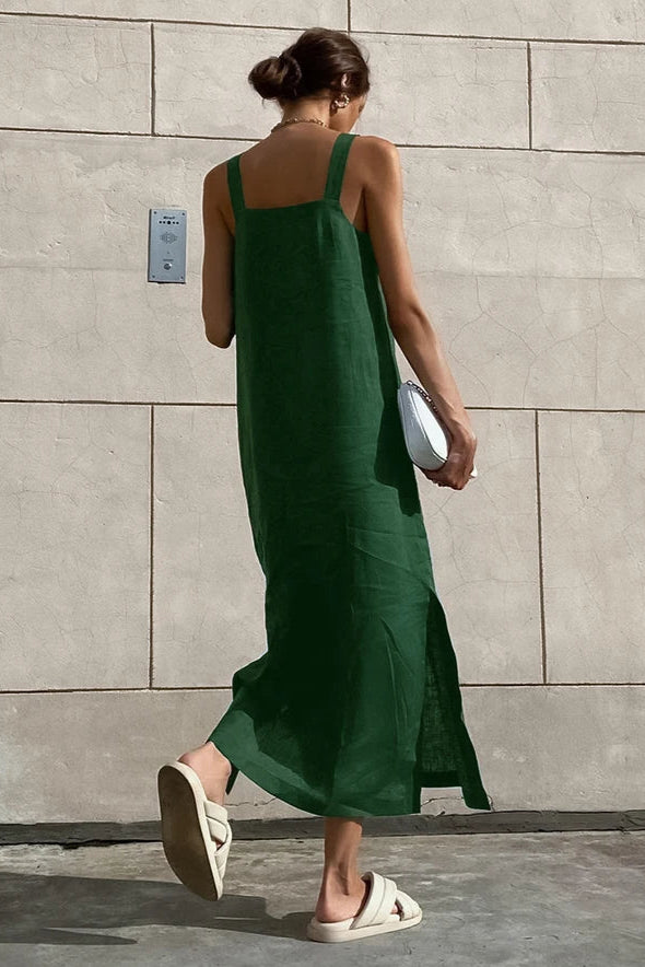 Robe lin verte - Robe Addict