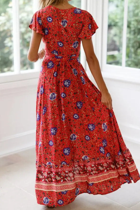 Robe longue boheme hippie chic - Robe Addict