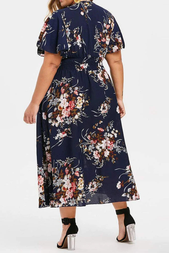 Robe longue champetre grande taille - Robe Addict