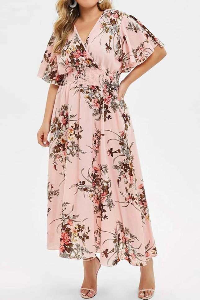 Robe longue champetre grande taille - Robe Addict