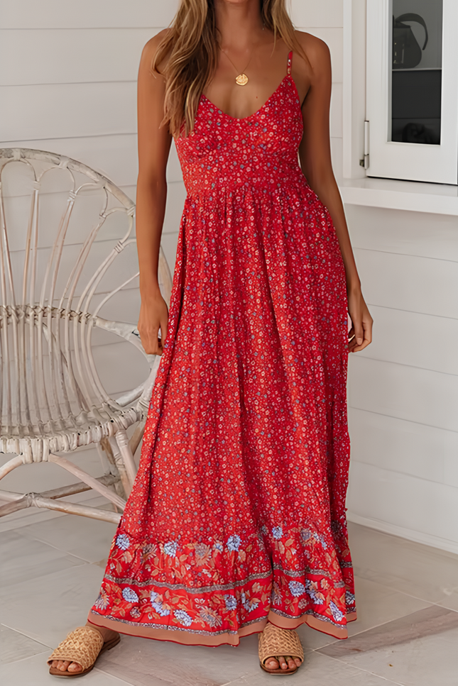 Robe longue empire boheme - Robe Addict