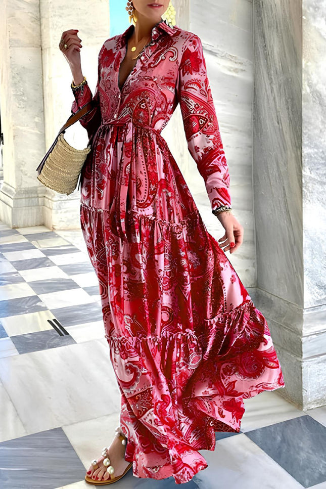 Robe longue hiver boheme - Robe Addict