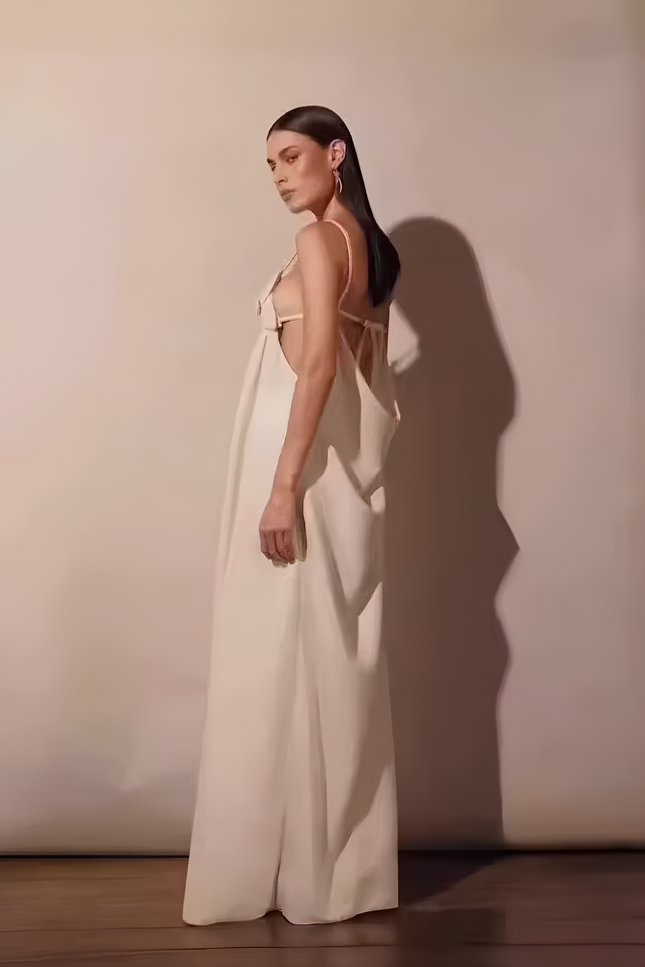 Robe longue abricot - Robe Addict