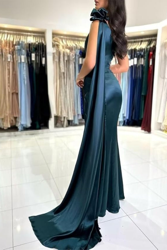 Robe longue bleu petrole - Robe Addict