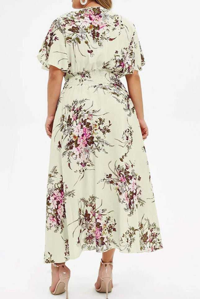 Robe longue champetre grande taille - Robe Addict