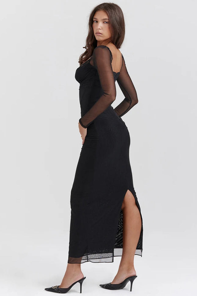 Robe longue et manche longue - Robe Addict