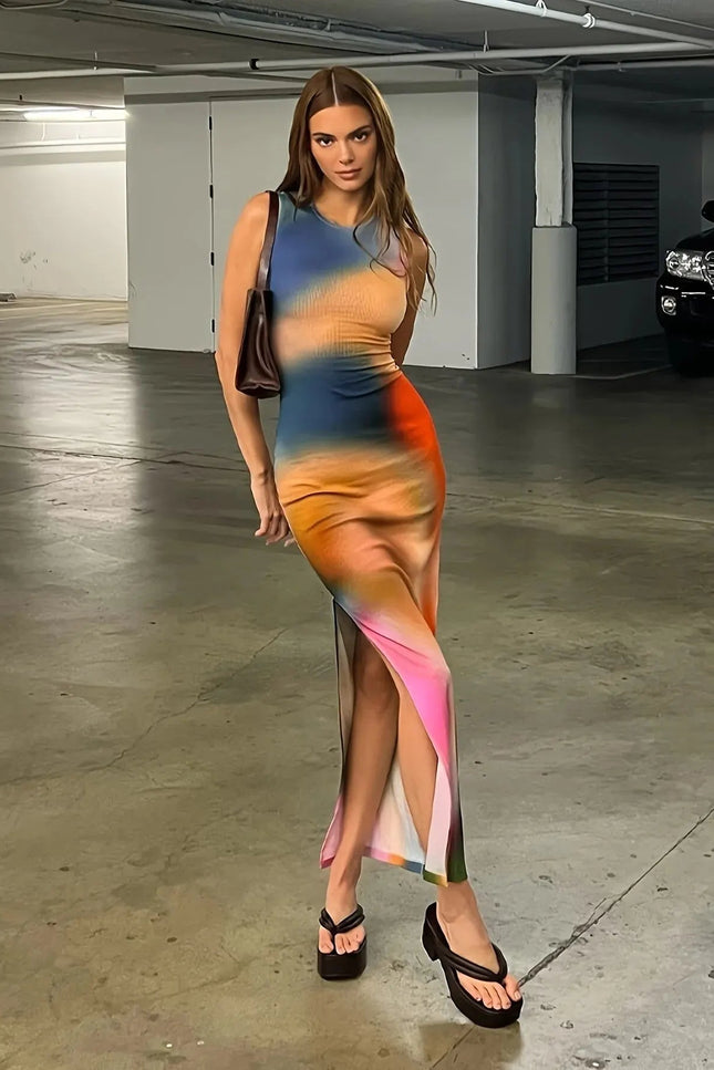 Robe longue tie and dye - Robe Addict