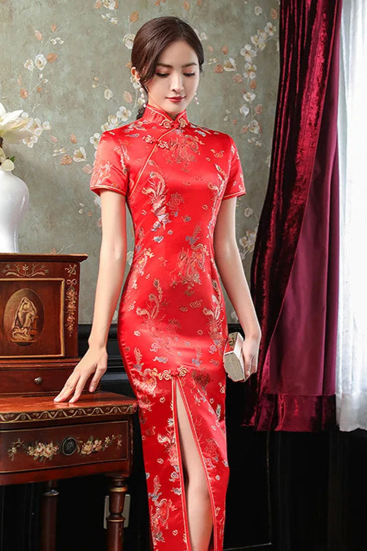 Robe longue col mao - Robe Addict