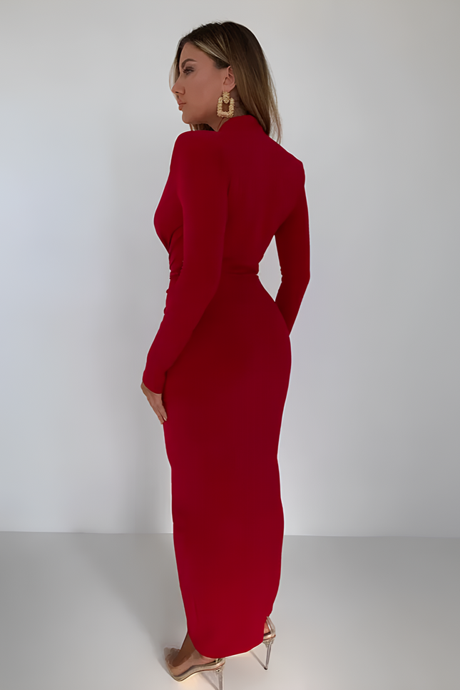 Robe longue nouée devant - Robe Addict