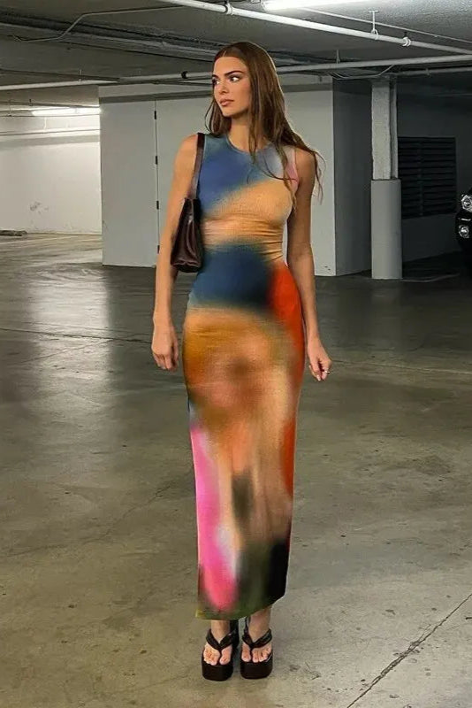 Robe longue tie and dye - Robe Addict