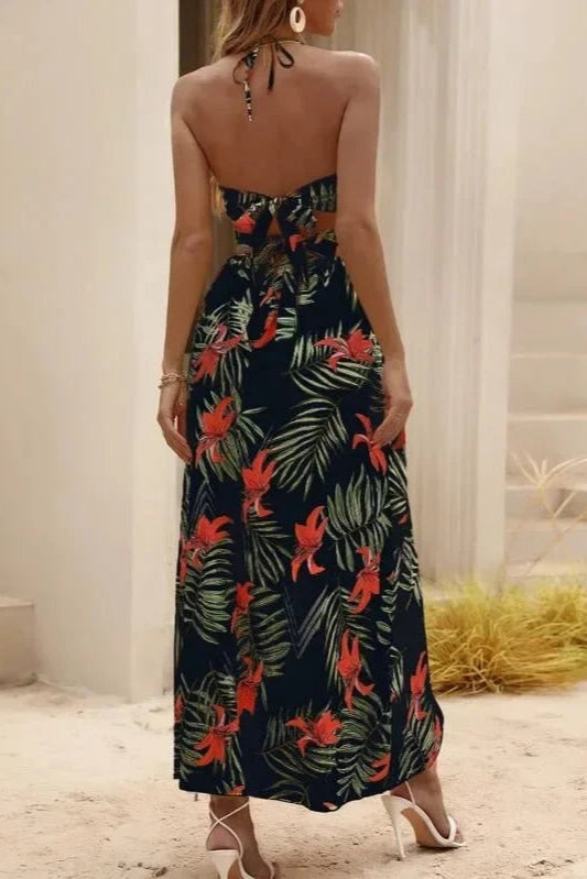 Robe longue tropicale - Robe Addict