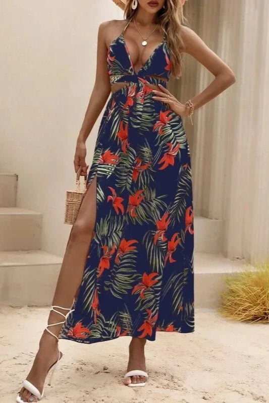 Robe longue tropicale - Robe Addict
