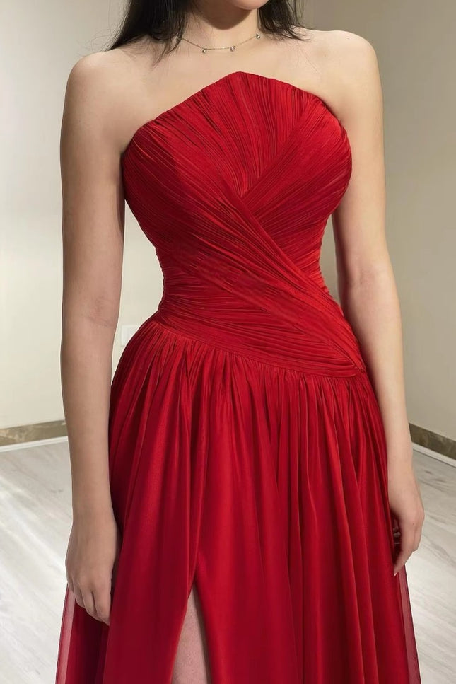 Robe mousseline rouge - Robe Addict