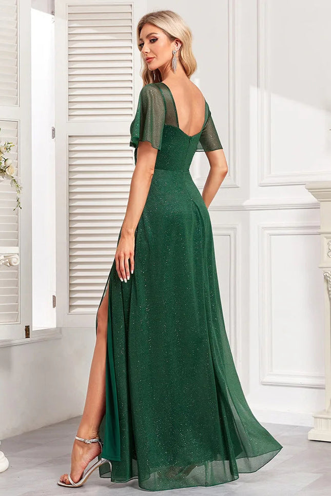 Robe mousseline verte - Robe Addict
