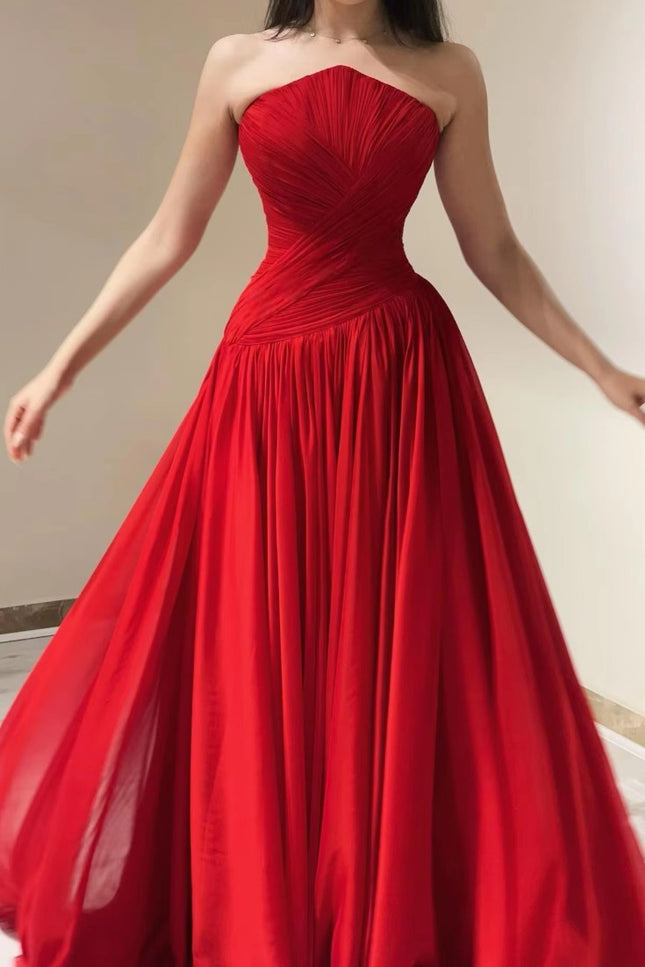 Robe mousseline rouge - Robe Addict