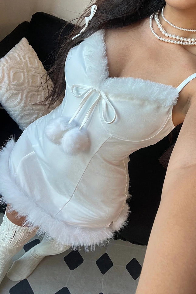 Robe noel blanche - Robe Addict